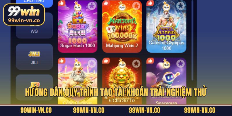 Hướng dẫn quy trình tạo tài khoản trải nghiệm thử