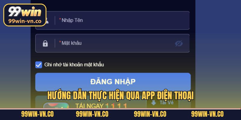 Hướng dẫn thực hiện qua app điện thoại