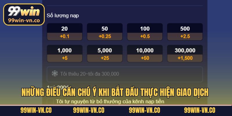 Những điều cần chú ý khi bắt đầu thực hiện giao dịch
