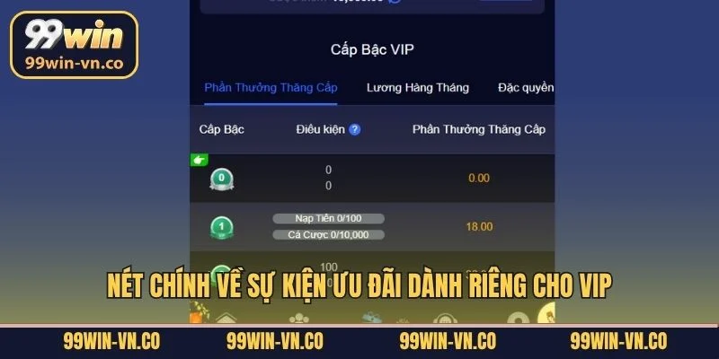 Nét chính về sự kiện ưu đãi dành riêng cho VIP